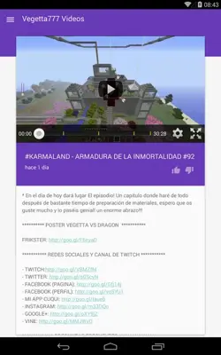 Vegetta777 Videos android App screenshot 2